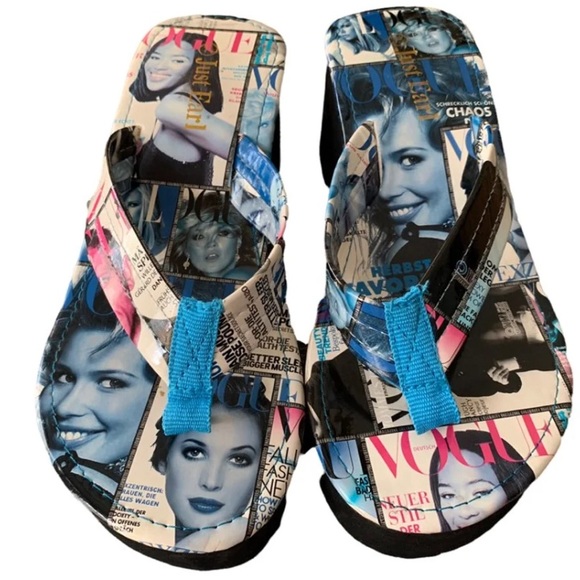 Just Earl Magazine platform flip-flops Women’s 7.5 - Picture 6 of 8